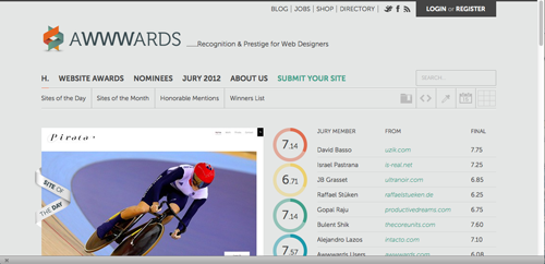 Awwwards Screen Shot